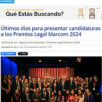 ​ltimos das para presentar candidaturas a los Premios Legal Marcom 2024